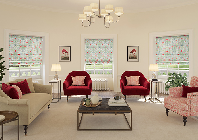 Cotswold Faux Silk, Lipstick - Roman Blind - Image 8